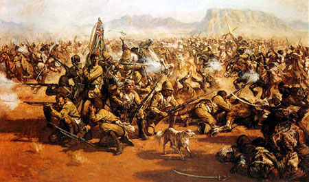 阿富汗庆祝军在迈万德战役中击溃英军一个旅